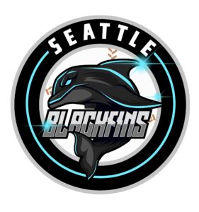 Seattle Blackfins Baseball logo.
